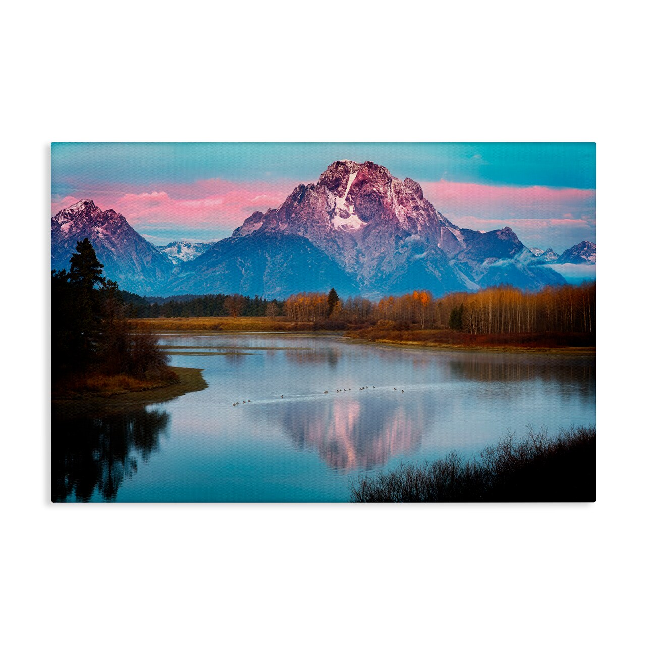 Stupell Industries Vast Mountain Lake Photography Canvas Wall Art Design by Rick Berk